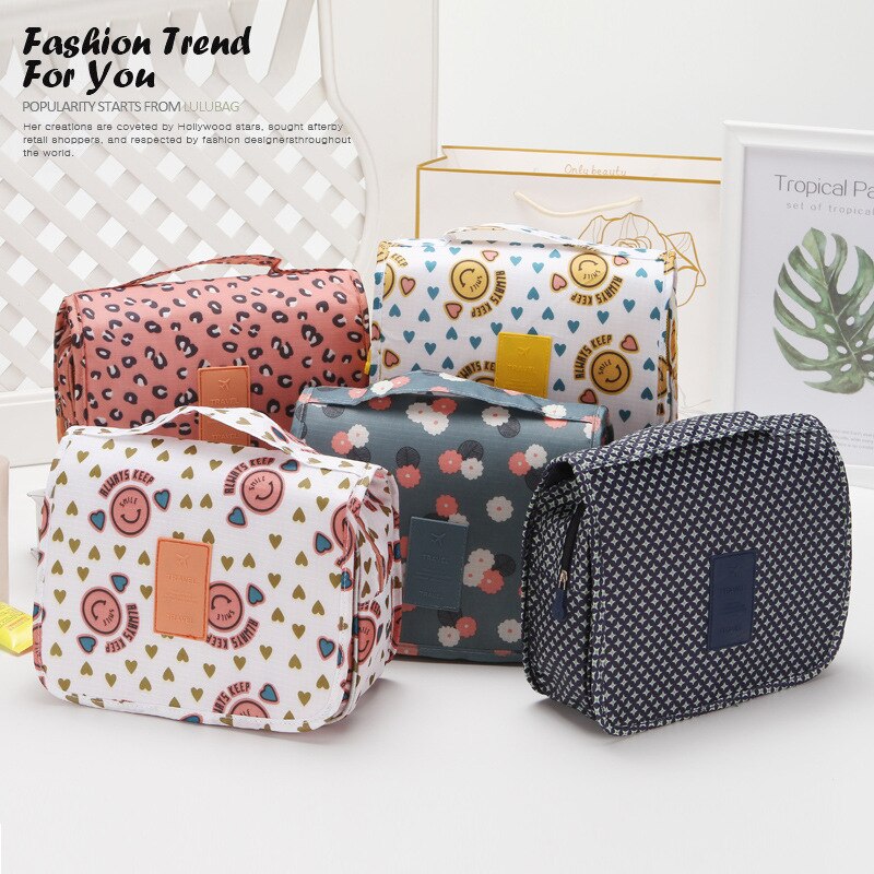 Travel Cosmetic Handbag Women Makeup Bag Toiletries Organizer Waterproof Storag Hanging Bathroom Wash Bags