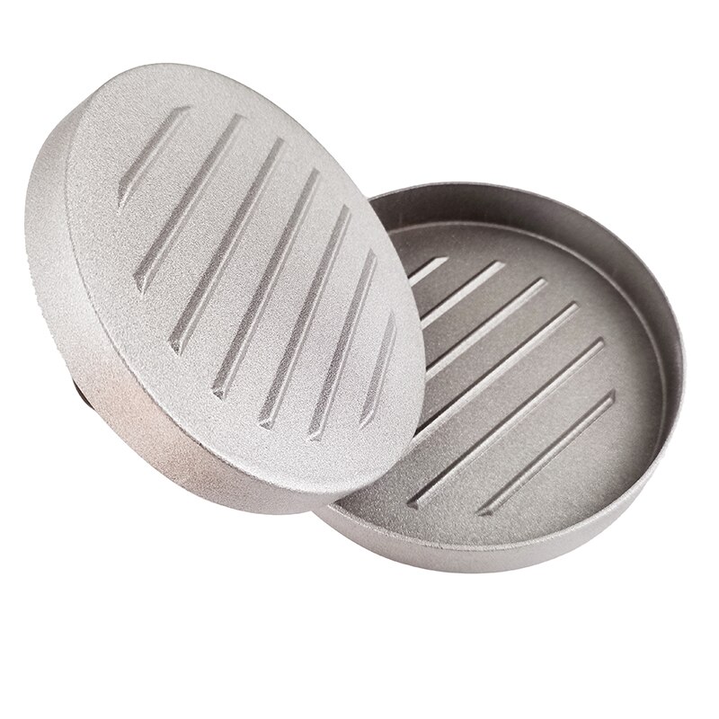 Non-stick Burger Druk Aluminium Hamburger Mold Maker Met 100 Papers Voor Bbq Grill