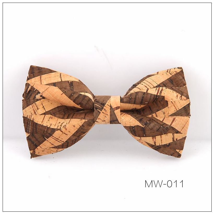 Corbatas de lazo de madera maciza para hombre, accesorios de para y boda, hechos a mano, novedad