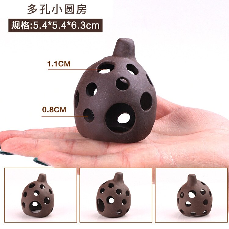 Fish tank landscaping pottery tank hidden hole fish tank spawning hole fish tank shrimp house shrimp nest fish tank decorations: D