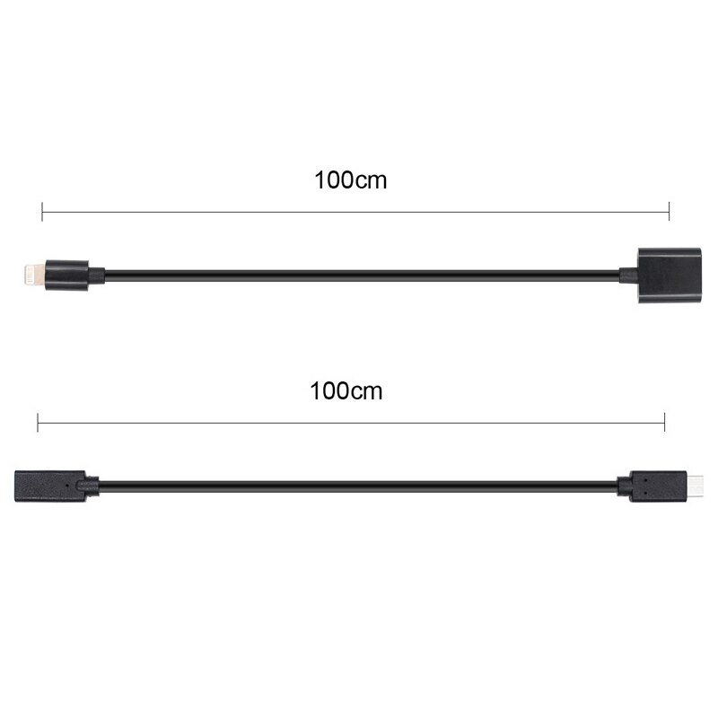 1M Verlängerung Kabel Linie 100mm für DJI OSMO Tasche Hand Gimbal Blitz Typ-c Hafen USB Ladung erweitert Daten Kabel