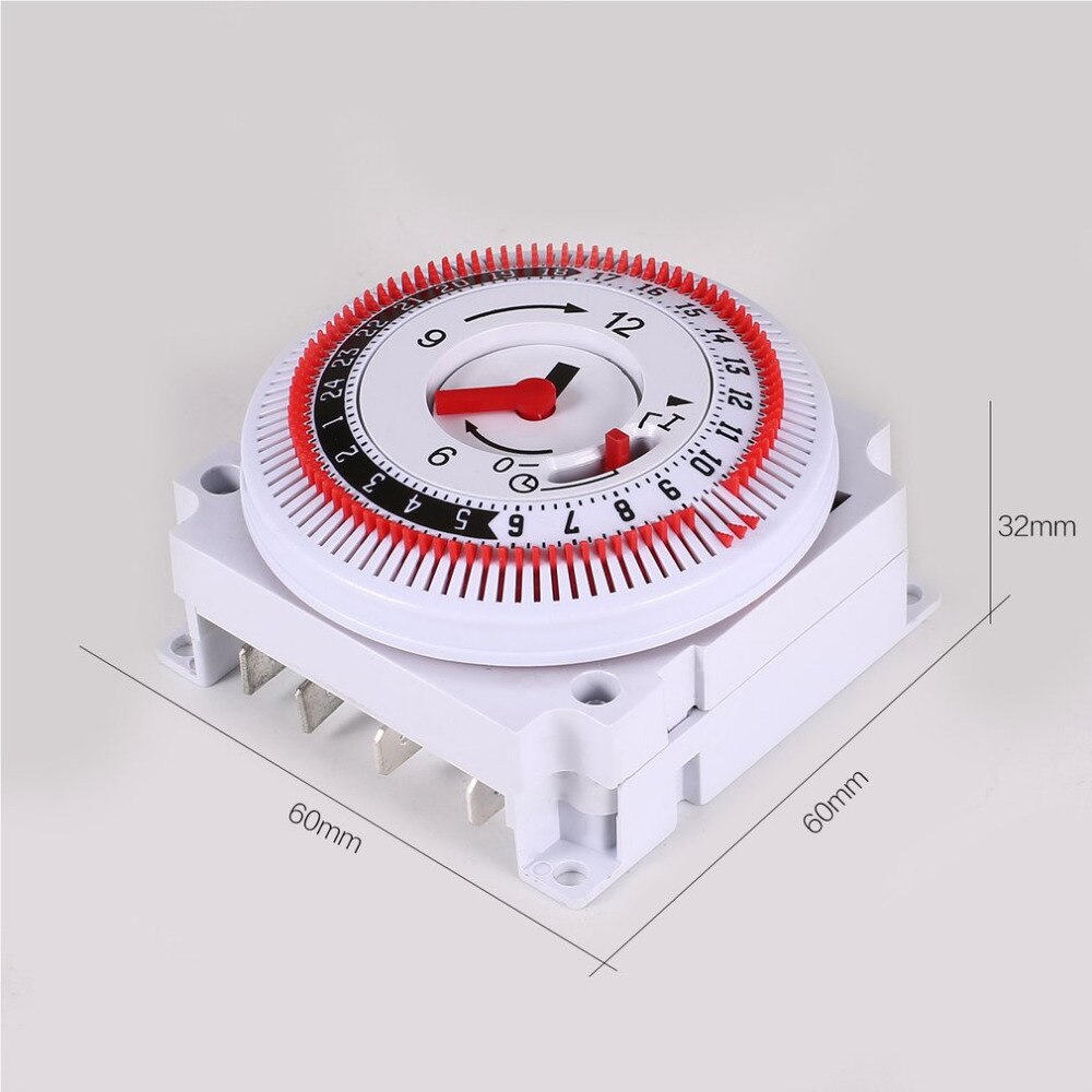 Mechanische Timer 250V Zeit Zähler Erinnerung 15min 24h Küche Countdown Energiesparende Regler Industrielle zeitliche Koordinierung Schalter