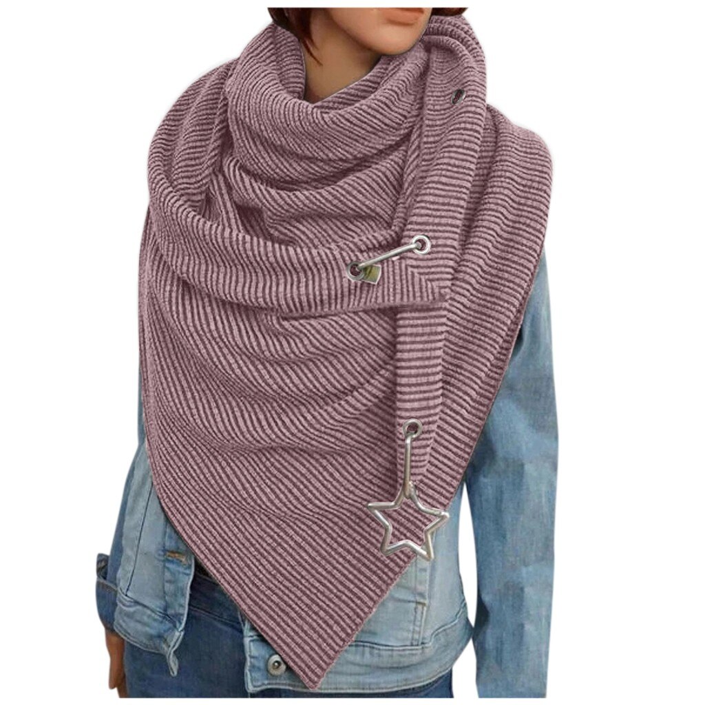 Gebreide Lente Winter Vrouwen Sjaal Vrouwen Effen Sjaal Mode Retro Vrouwelijke Multifunctionele Shawl Sjaal Lady Wrap Sjaal: P