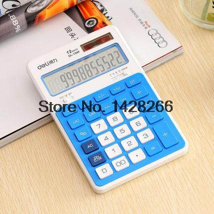 Dual Power Calculadora Electronic Big Display Calculating Candy Color Calculator Stationery Office Material School Supplies