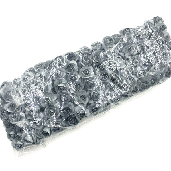 144 pieces 2 cm Mini foam Rose Artificial flower bouquet wedding decoration DIY