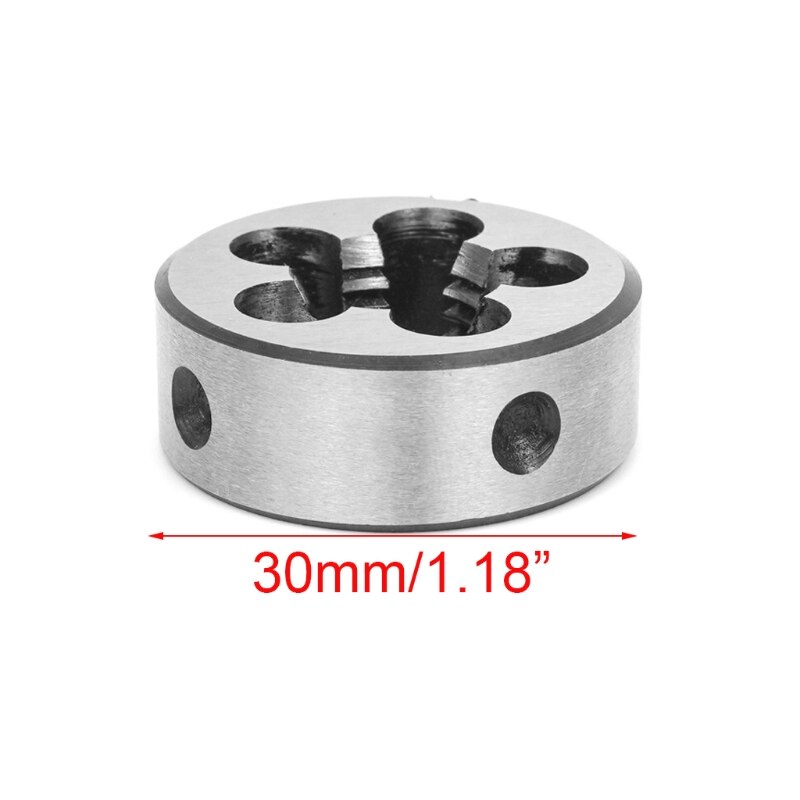 M10 x 1.00 Fine Thread Male Tap Tool Set Straight Grooved Wire Tap Round Die