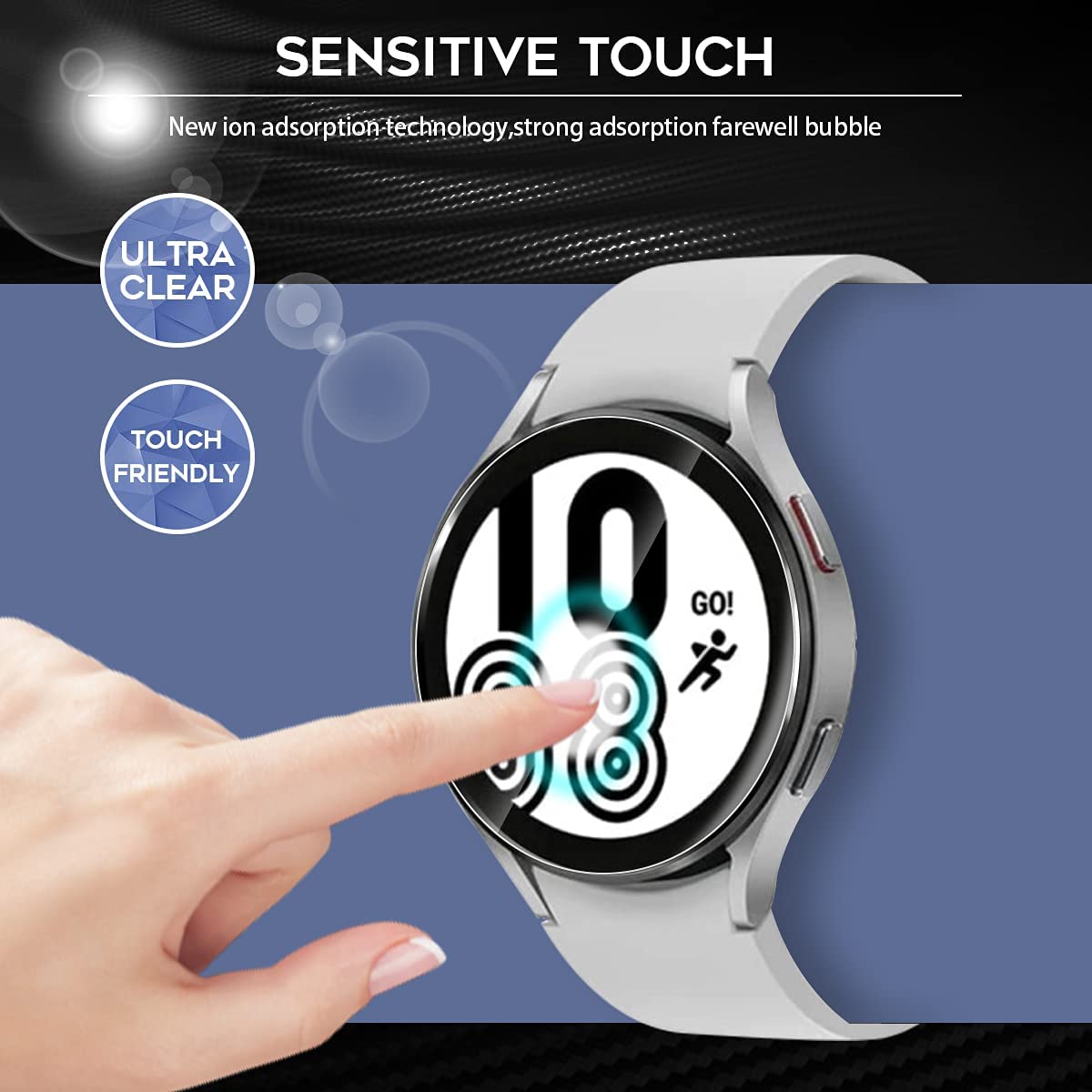 Protecteur d'écran pour Samsung Galaxy Watch 4, en verre trempé, Film hydraulique transparent HD, 44mm 40mm, Classic 46mm 42mm, accessoire