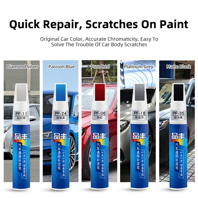 20 Colors Car Auto Paint Pen Coat Scratch Clear Repair Remover Applicator No Toxic Durable Auto Mending Fill Paint Pen Tool