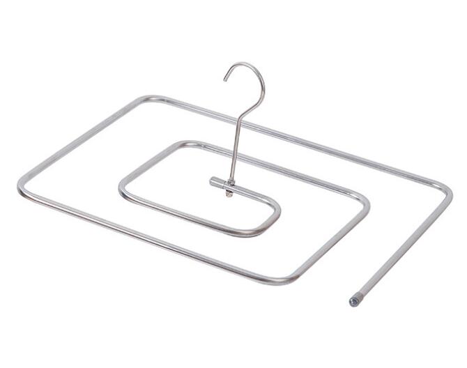 Spiraal Dekbed Lakens Hanger Roestvrij Staal Roterende Droogrek Bespaar Ruimte Deken Hanger Ronde Voor Outdoor Huis Balkon: Square