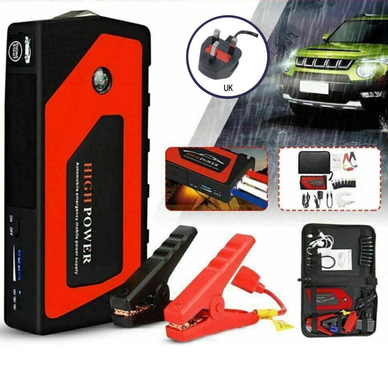 12v bil nødstart bil jump starter bærbar usb power bank spænding: 9 ff 301231- dk