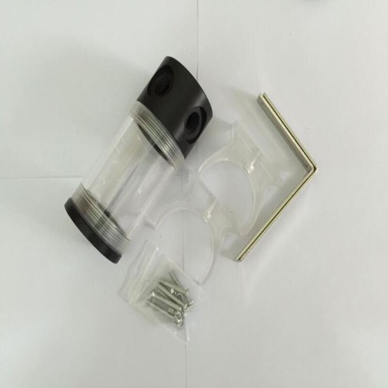 DIY Water cooled cylindrical water tank Computer tram refitting water tank Acrylic cylindrical water tank PC water tank: 110mm