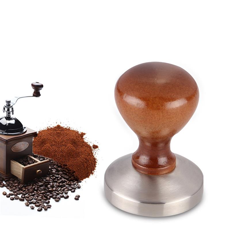 4 Stuks Koffie Accessoires 58Mm Rvs Koffie Tamper Met 12Oz Opschuimen Pither En Koffie Lepel En latte Art Pen