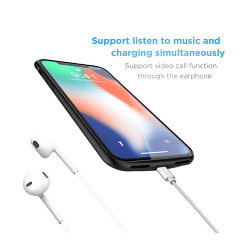 Leiouna-funda para cargador de batería de 4000mah, para Iphone X, XS, XR, XS, Max
