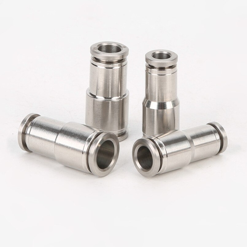 4mm 6mm 8mm 10mm 12mm 14mm 16mm Tube OD 304 Stainless Steel Reducer Pneumatic Air Fitting Push In Quick Connector