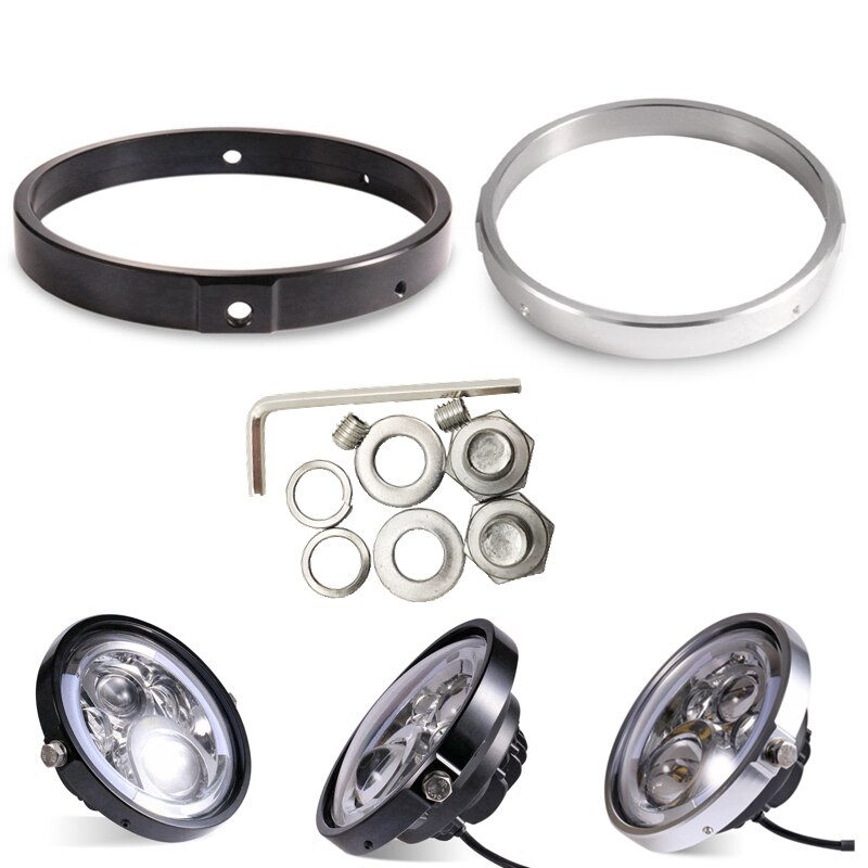 Universal Motorcycle 7"Headlight Spotlight farol auxiliar moto Bicycle Spotlight Mount Stand support phare moto bracket for lamp