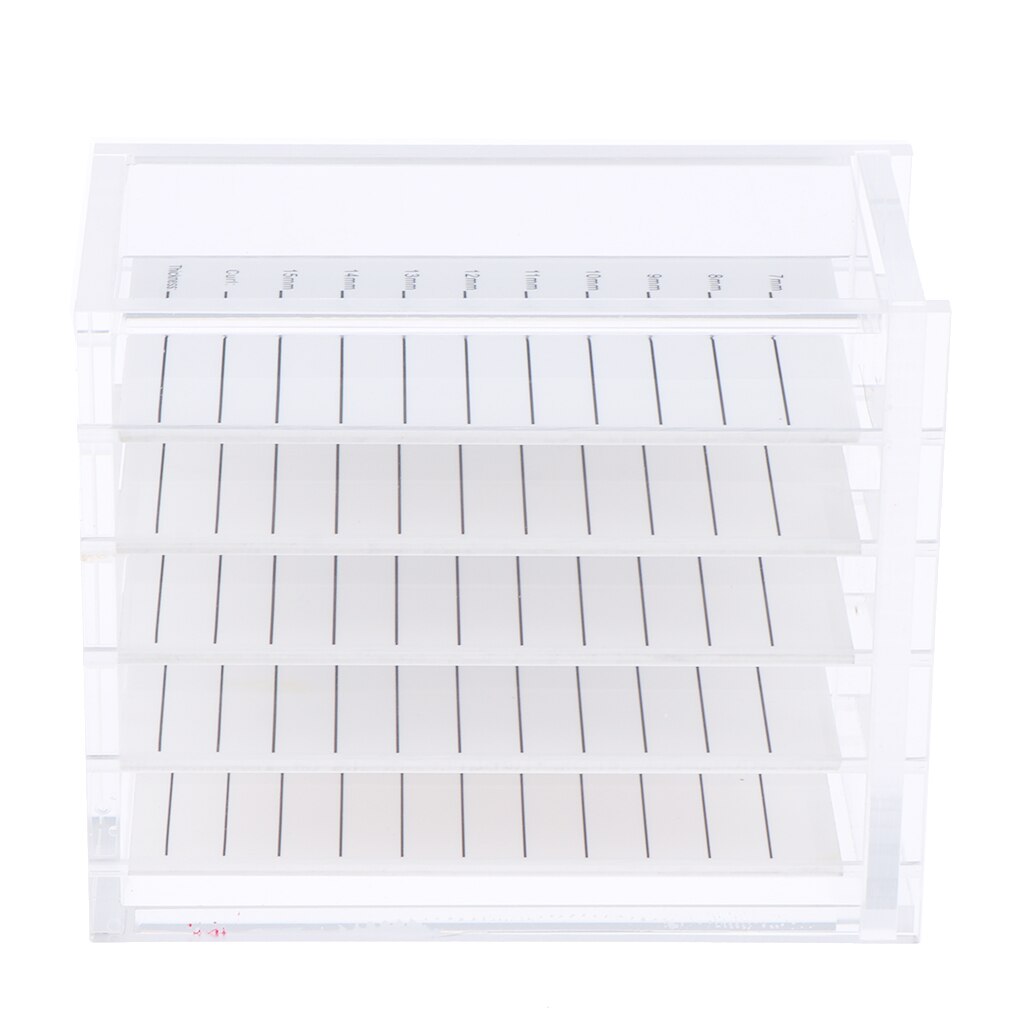 Clear Valse Nep Wimpers Storage Case Lash Adhesive Lijm Houder Pallet Lade Box
