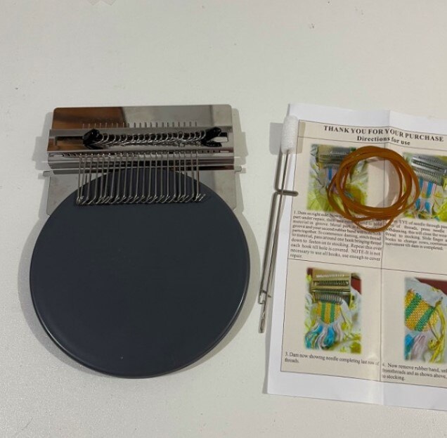 Mini Knitting Machine DIY Apparel Sewing Small Loom for Knitting Machine with Instructions Accessories Knitting Weaving Loom