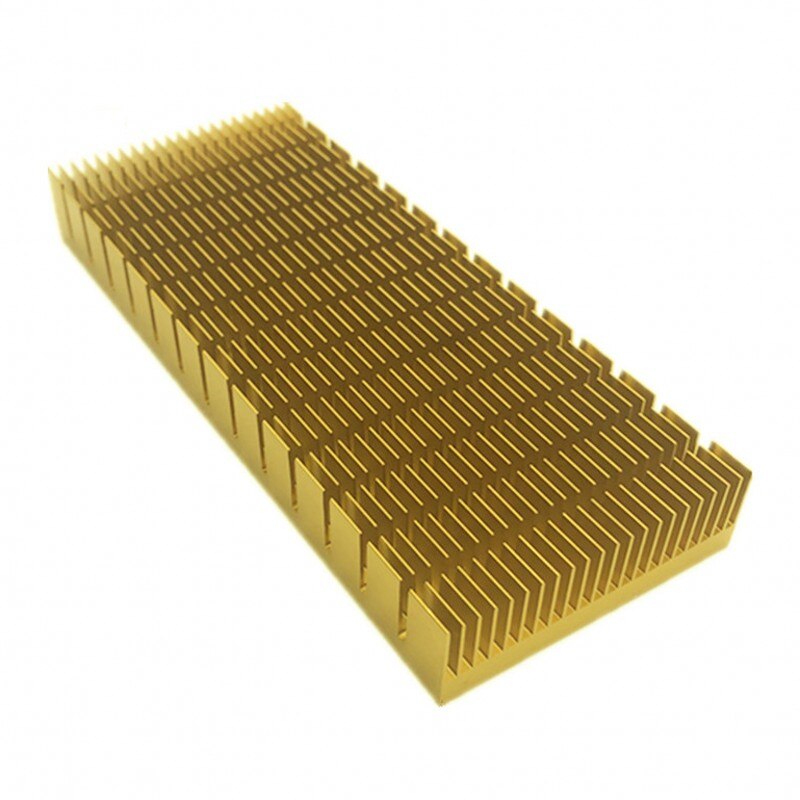 1Pcs heat sink 150*60*18MM Grooved gold heat sink