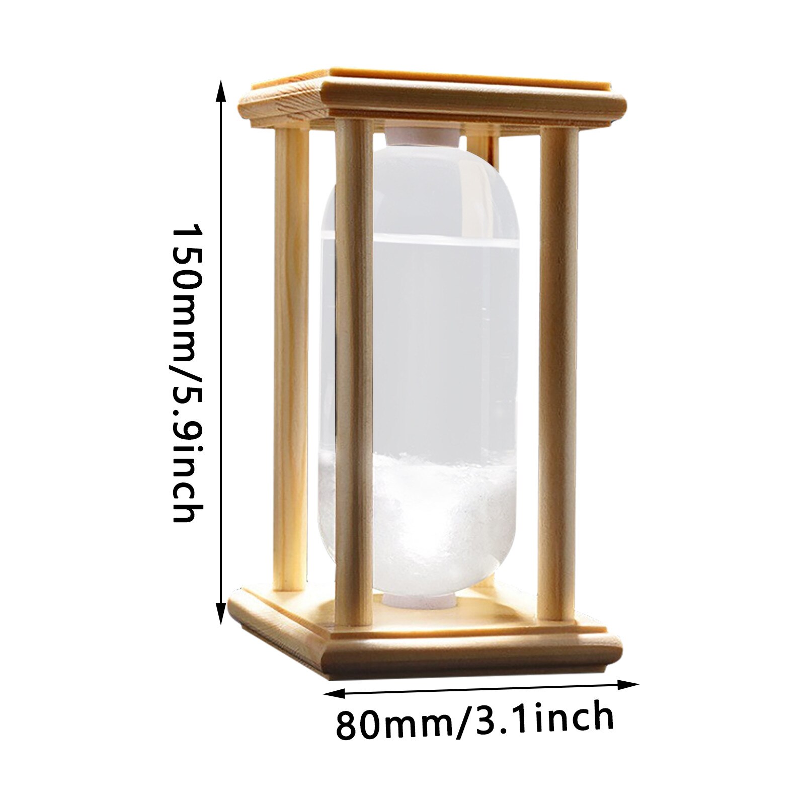50ml Barometer Droplet Storm Glass -Shaped Storm Glass Bottle Desktop Weather Station Weather Predictor Decor #T2G