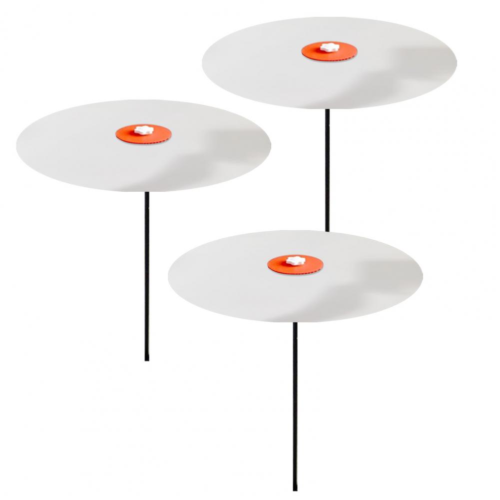 Sombrilla para plantas de 30cm, parasol con altura ajustable, impermeable, reutilizable, para exteriores, disco de sombra para plantas: Blanco