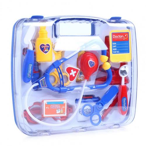 14 Stks/set Medische Kit Simulatie Educatief Model Speelgoed Ziekenhuis Arts Verpleegkundige Pretend Rollenspel Speelgoed Kids Speelgoed Voor Kinderen: Blauw