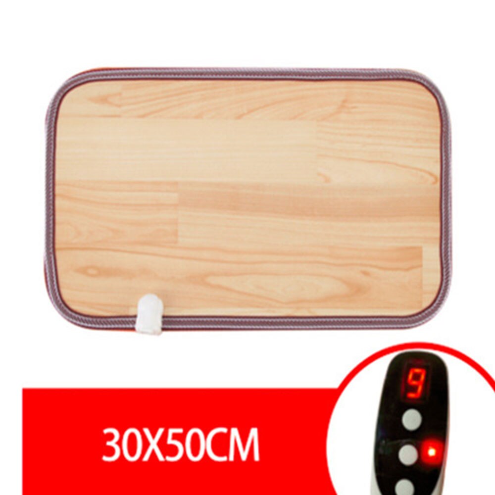Electric Heating Pad 9 Pattern Warmer Foot Mat Feet Warmers Heater Carpet Thermostat Warming Tools Winter Home Office: Light Brown 30x50cm