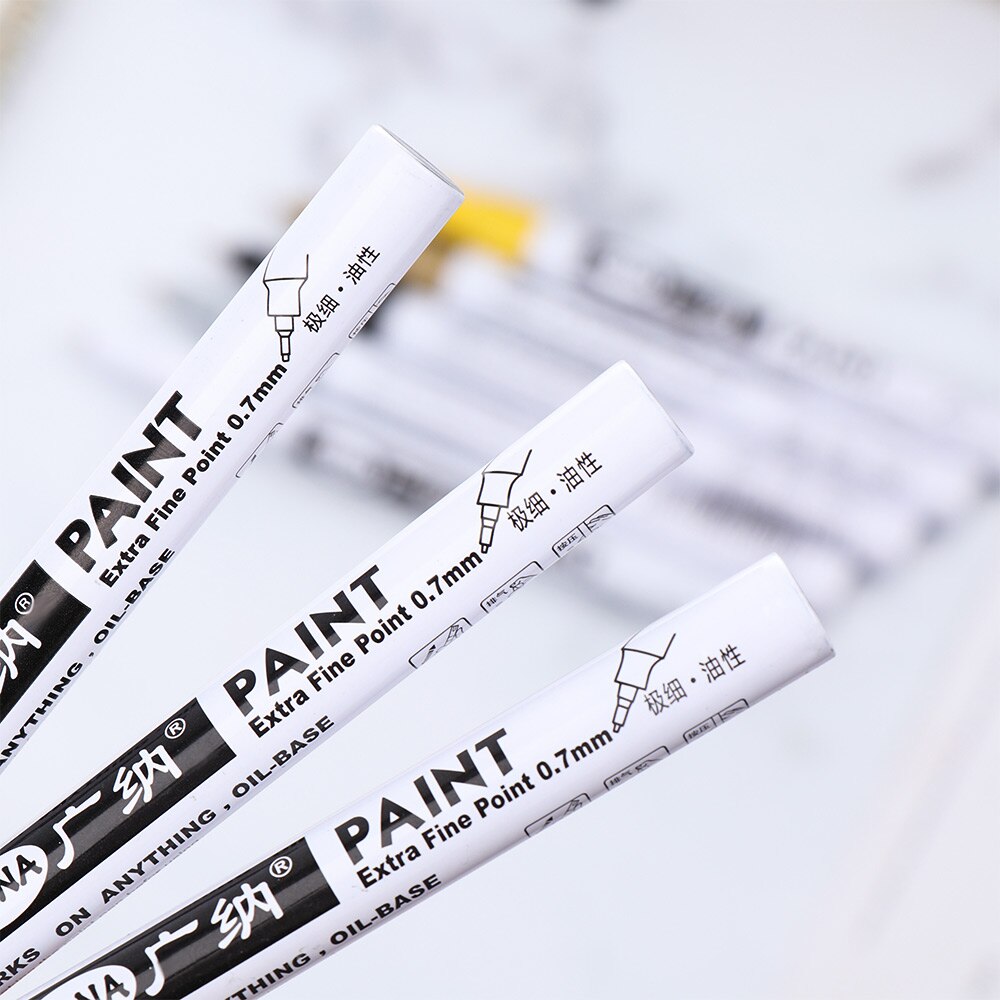 Metallic markers 0.7mm niet-giftige verfmarkers grafische tekening permanente marker snel drogende diy kunstmarker verfpen 8 kleuren