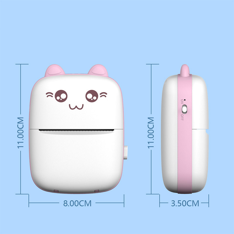 Small Portable Wireless Thermal Photo PrinterSelf-adhesive Pocket Student Mini Title Label Printer