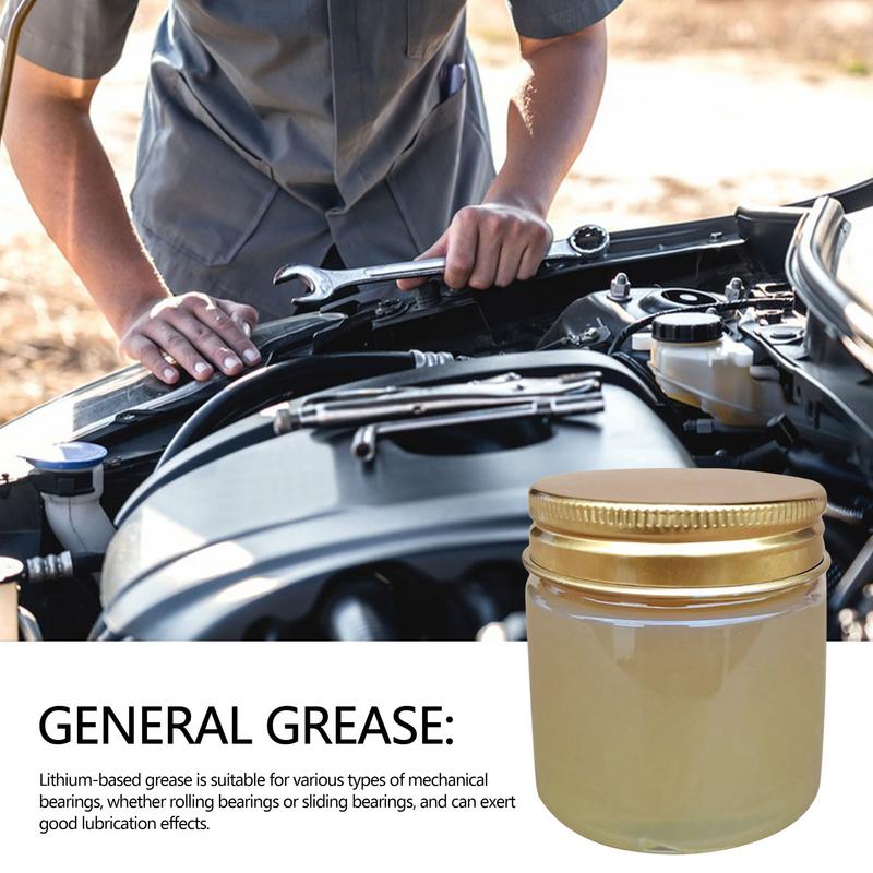 Lithium Grease General Purpose Lubricant 3.5Oz Waterproof Oil Lube High Temp Lubricant for Metal Equipment Protection