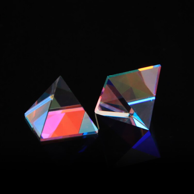 Color Pyramid Rainbow Optical Prism K9 Glass Crystal Decoration Crafts Photography