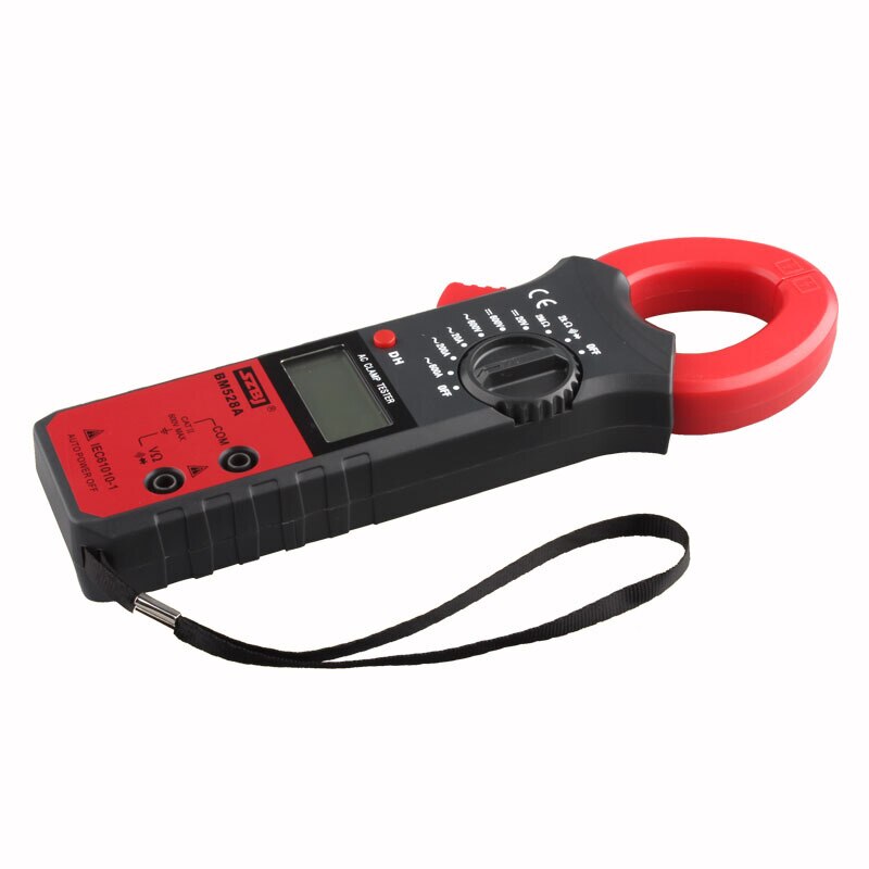 SZBJ BM528A Handheld Digital Clamp Meter Multimeter 20A- 600A Resistor Ammeter Automatic Power Off Buzzer