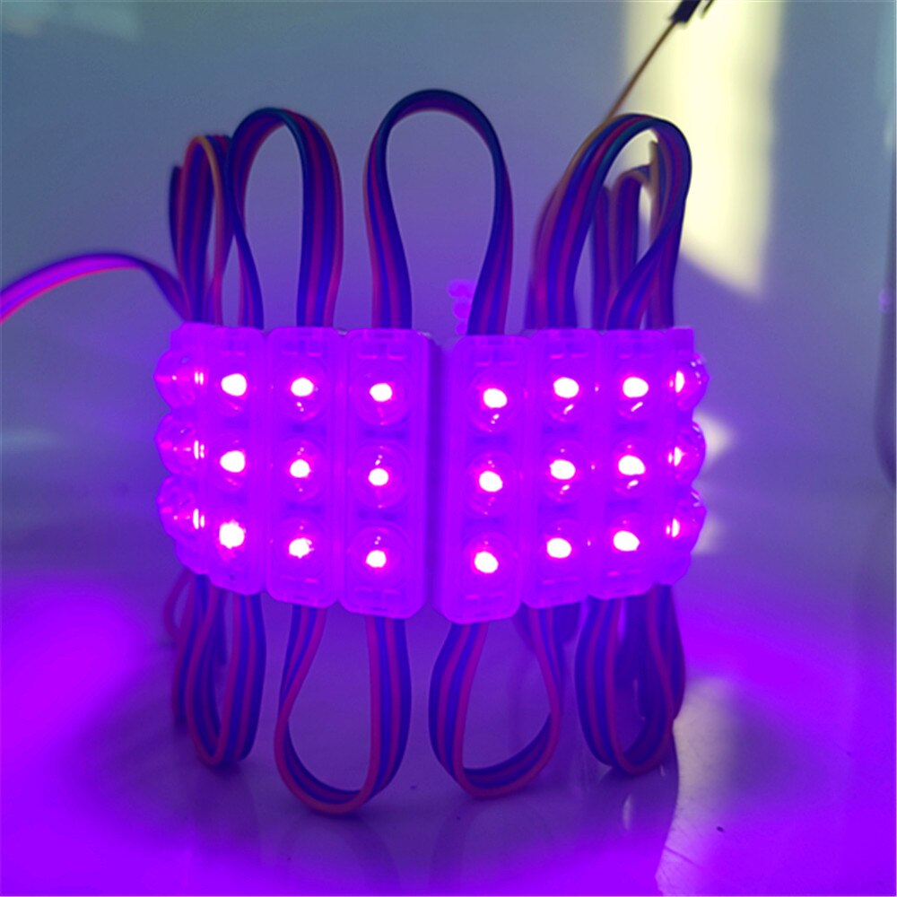 12V RGB LED Module Injection Lens SMD 5050 Super Bright Advertising Light Changeable Color Waterproof Sign Backlight 20Pcs/Lot