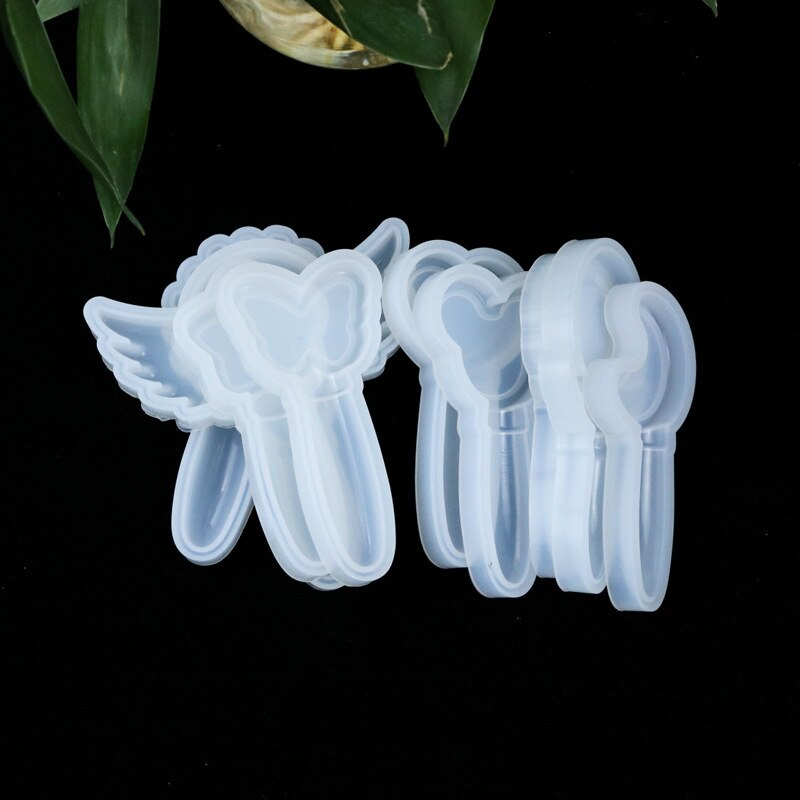 Kawaii Handheld Mirror Silicone Mold Cute Accessory Making Resin Craft Supplies Resin Accessories Making with Mirror