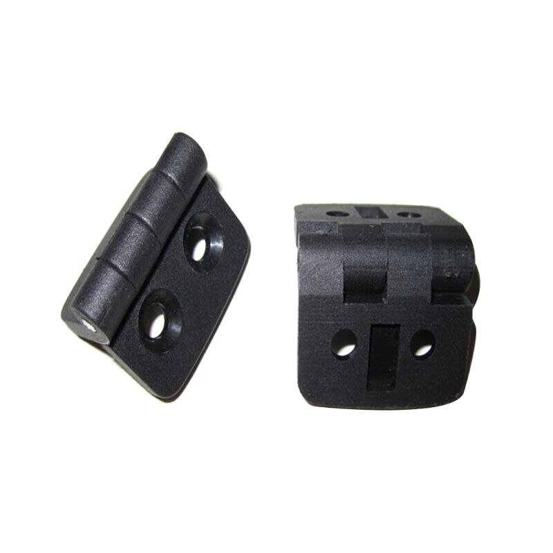 Mini roulement de porte en plastique noir, 10 pièces, charnières à bout pour armoire, tiroir, boîte à bijoux, charnière pour quincaillerie de meubles G8TB