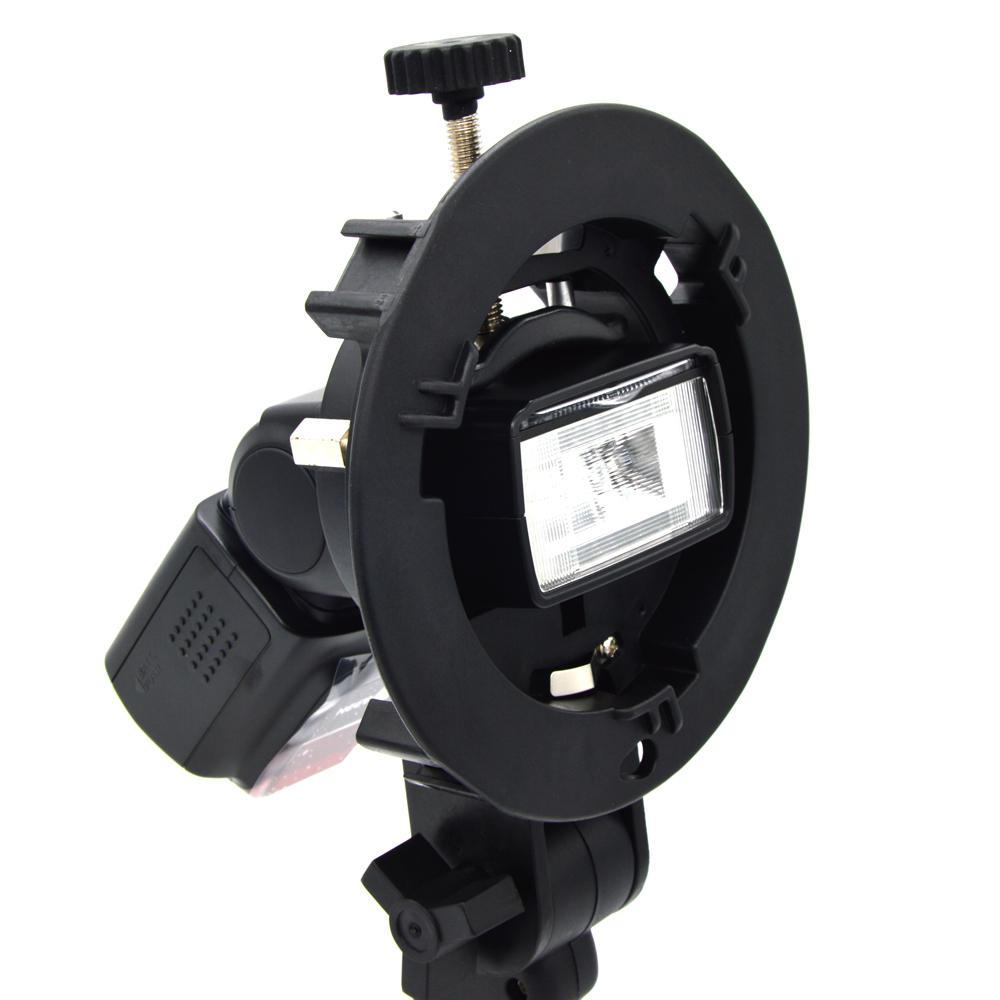 BEESCLOVER Bracket S-Type Speedlite Bracket Pro Mount Adapter Holder for Speedlite Snoot Flash Softbox Hand grip r60