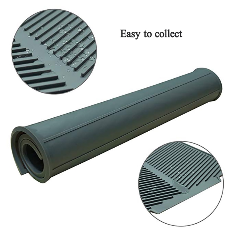 4 unids/set plato de secado de alfombra resistente al calor antideslizante de la bandeja de silicona vajilla Dishwaser de vajilla de Mat mantel 39*25cm