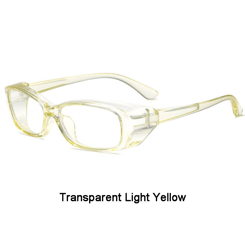 AIELBRO Cycling Glasses Anti Fog Goggles Protective Glasses Side Shields Anti Blue Light Protection Eyewear Sunglasses for Men: Transparent Light Y