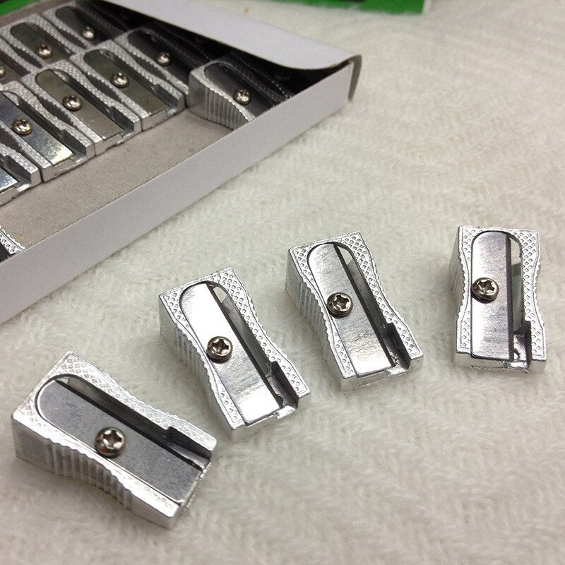 Mini Single Hole Beveled Metal Pencil Sharpener Standard Pencil Cutting Machine Shaver Narrow Sharpening Tool School Supplies