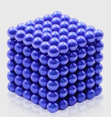 512 pz/lotto fai da te metallo neodimio magnete magico sfere magnetiche blocchi cubo costruzione giocattoli da costruzione Colorfull Arts Crafts Toy: blue-3mm-512pcs