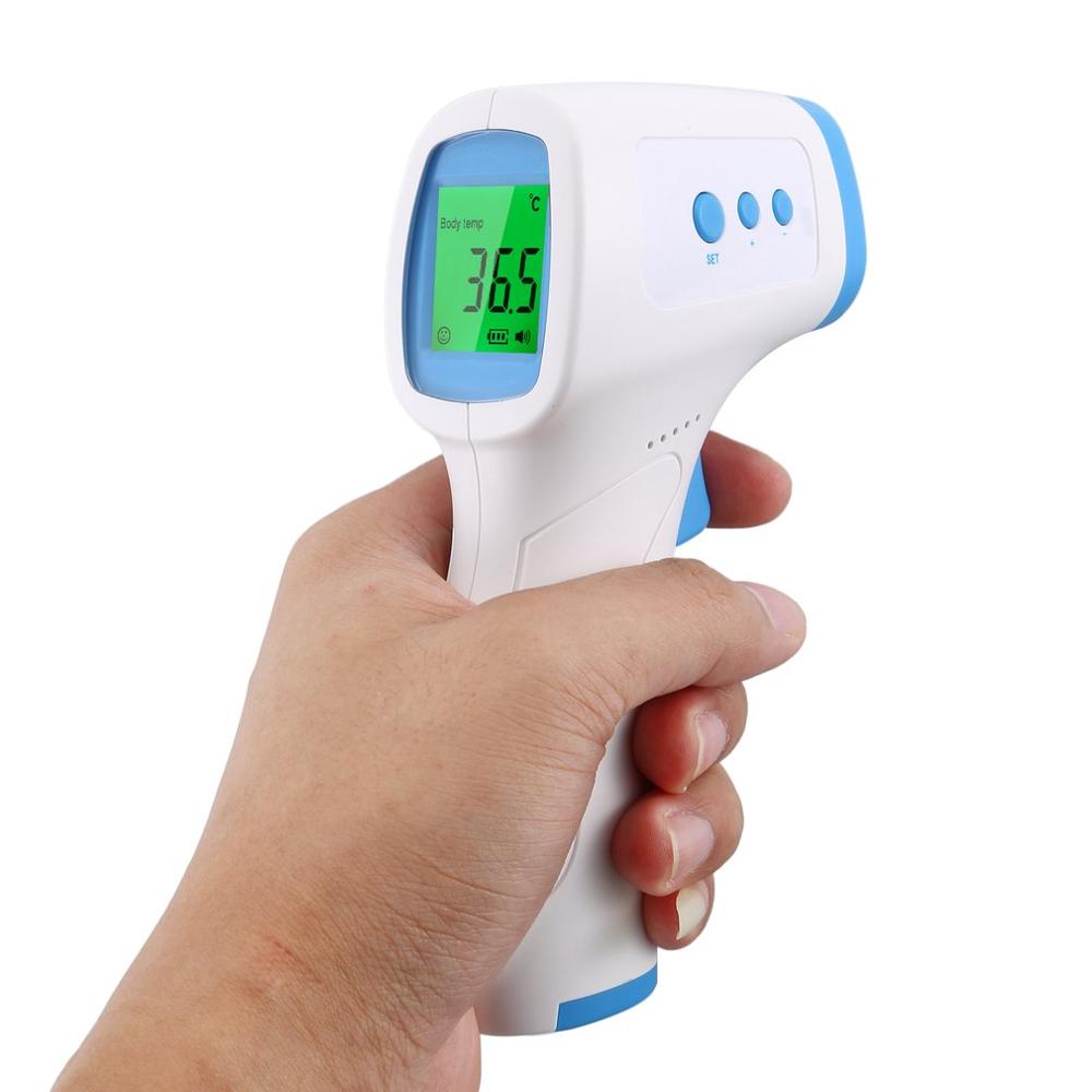 Contactloze infrarood voorhoofdthermometer, hoge precisie thermometer, digitale infrarood koortsthermometer voor kinderen en volwassenen.: Blauw