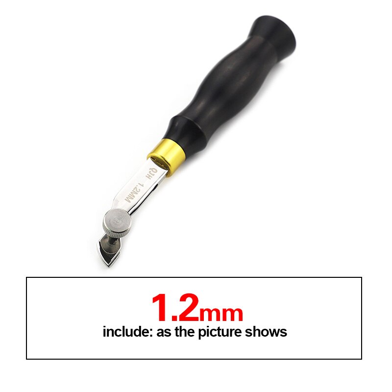 Stainless Steel Adjustable Scribe Leather Edge Manual Scribing Grooving Tool Stitching Groove DIY Leather Craft Tool: 1.2mm