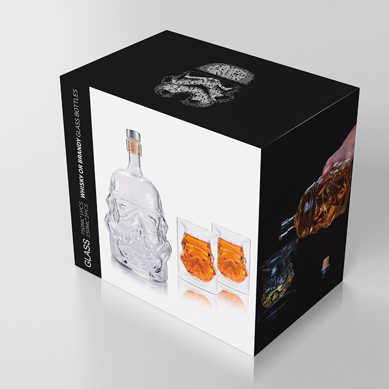 Vinglas sæt whisky karaffel whisky glas kop vinglas tilbehør mænd samurai glas vinflaske
