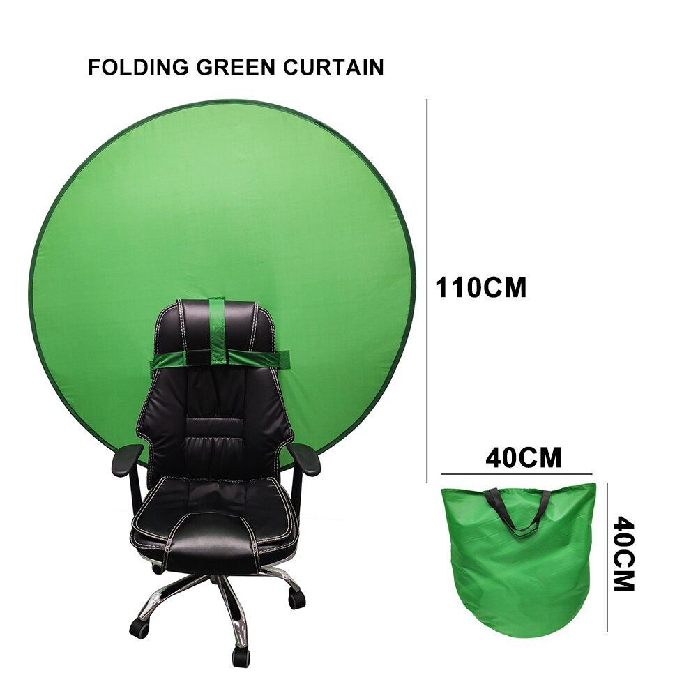 Groen Scherm Achtergrond Fotografie Achtergrond Opvouwbare Reflector Voor Live Video Studio Opvouwbare Reflector Achtergrond: Default Title
