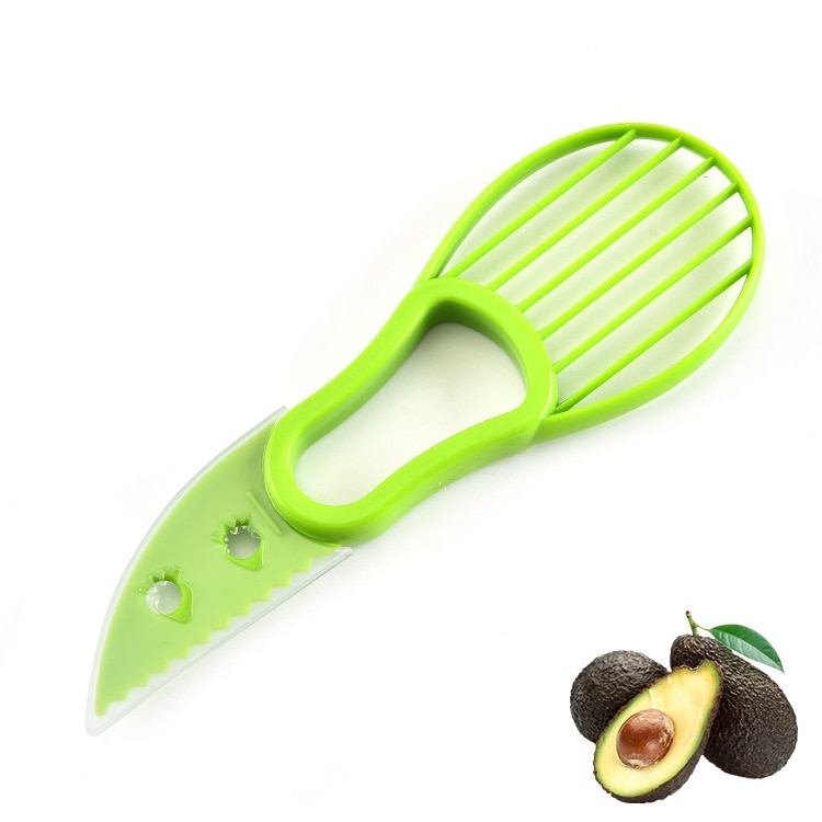 Avocado Slicer Cutter Peeler Splitst Vruchten Kuilen Scoop Keuken Gereedschap Groene Avocado Slicer