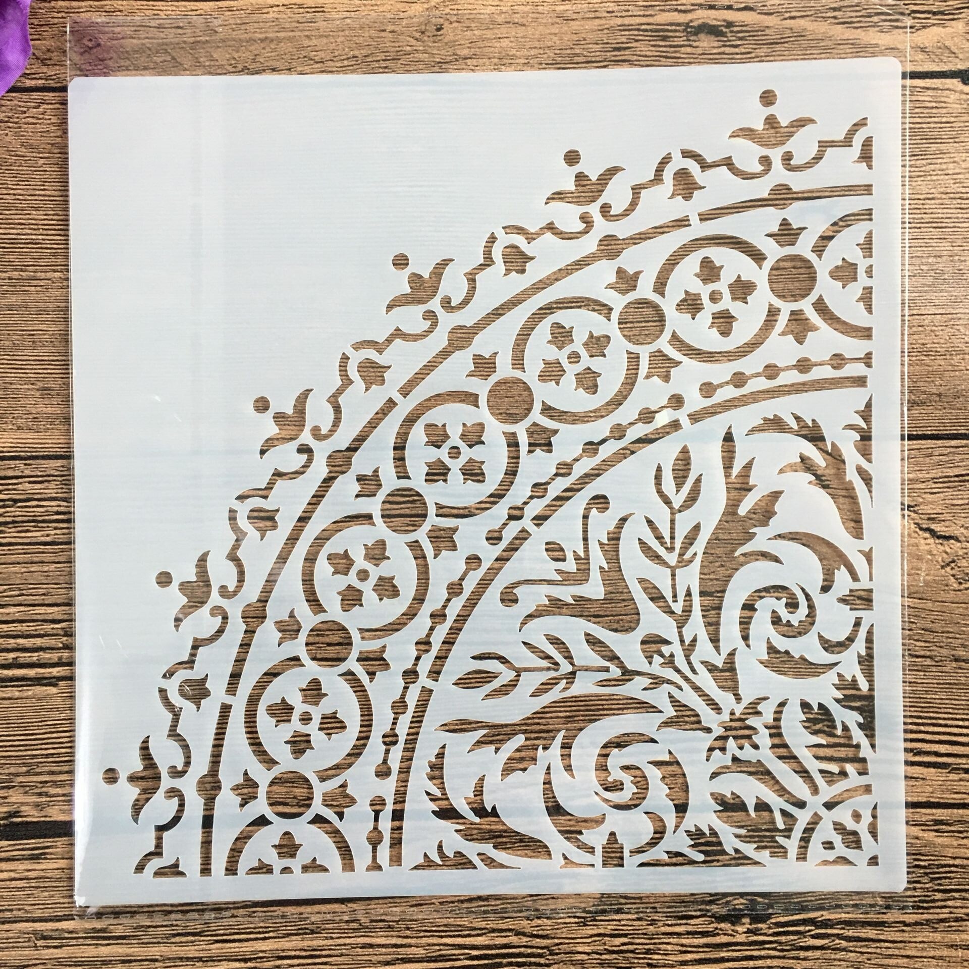 Molde de mandala para manualidades diy, 20x20 cm, plantillas para pintar, estampado álbum de fotos, tarjeta de papel en relieve sobre madera, tela, pared reutilizable