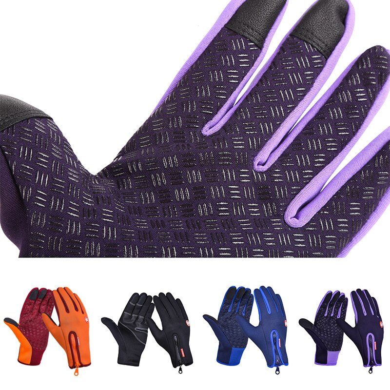 Sport Handschoenen Outdoor Windstopper Snowboard Skiën Riding Cycling Bike Waterdichte Winter Thermische Warm Touch Screen Unisex
