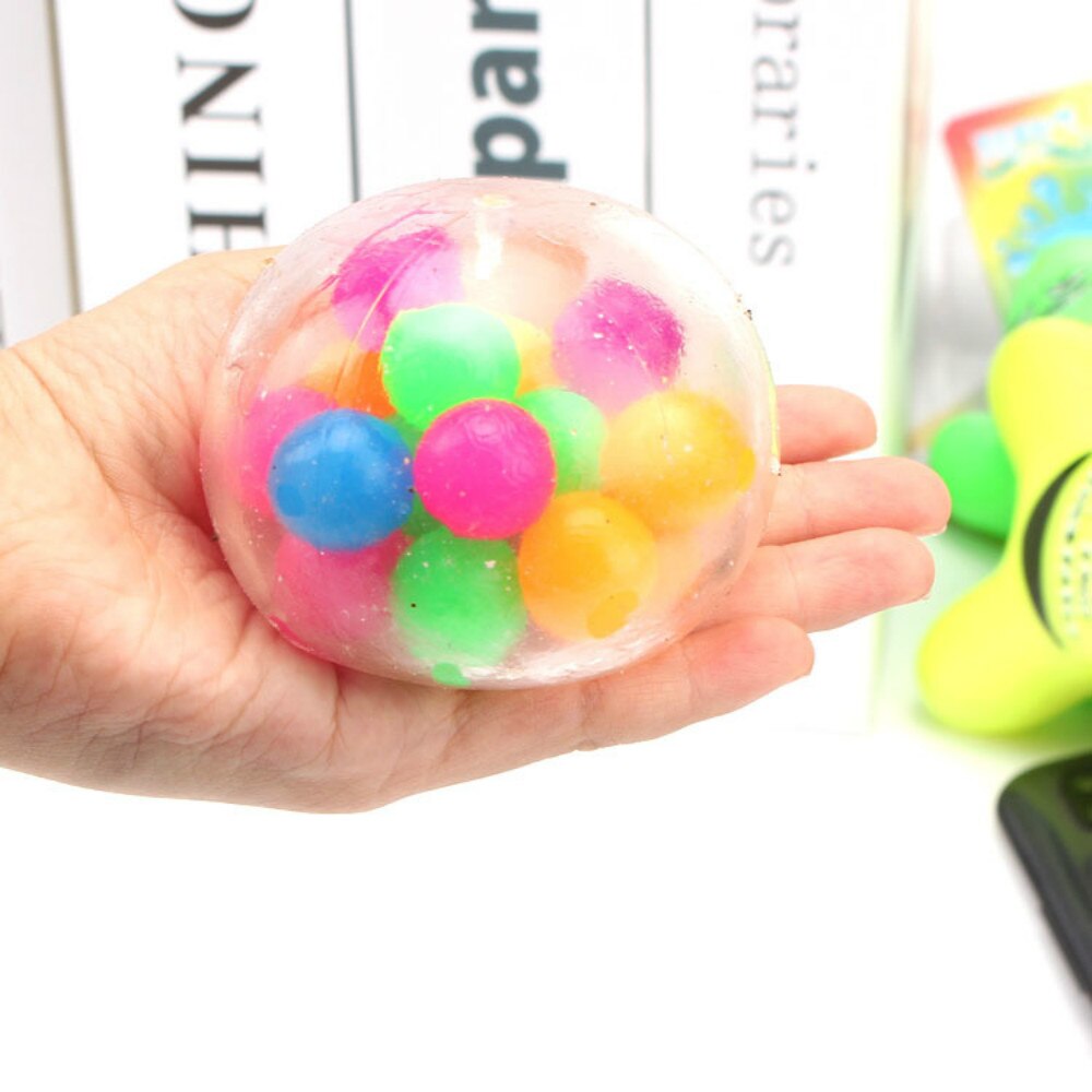1 Pcs Sensory Stress Reliever Ball Toy Autism Squeeze Anxiety Fidget Decompression Relaxation Massage Tool