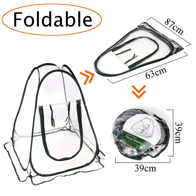 Szklarnia ogrodowa przenośne składane mini przezroczyste szklarnie pcv ciepły pokój wysokiej jakości pcv ciepły zestaw ogrodowy