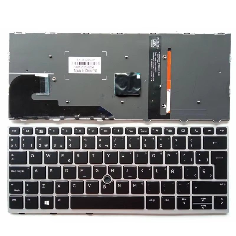 US Backlit Keyboard FOR HP Elitebook 730 G5/735 G5/830 G5/835 G5/836 G5/HSN-I12C HSN-I30C laptop keyboard: Silver