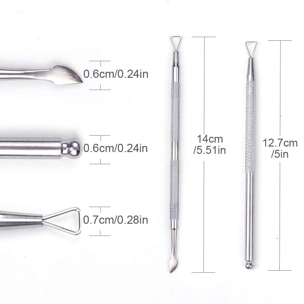 Nail Gel Polish Remover Culticle Pusher Cleaner Nail UV Gel Lak Remover Dead Skin Removing Stainless Steel Manicure Nail Art